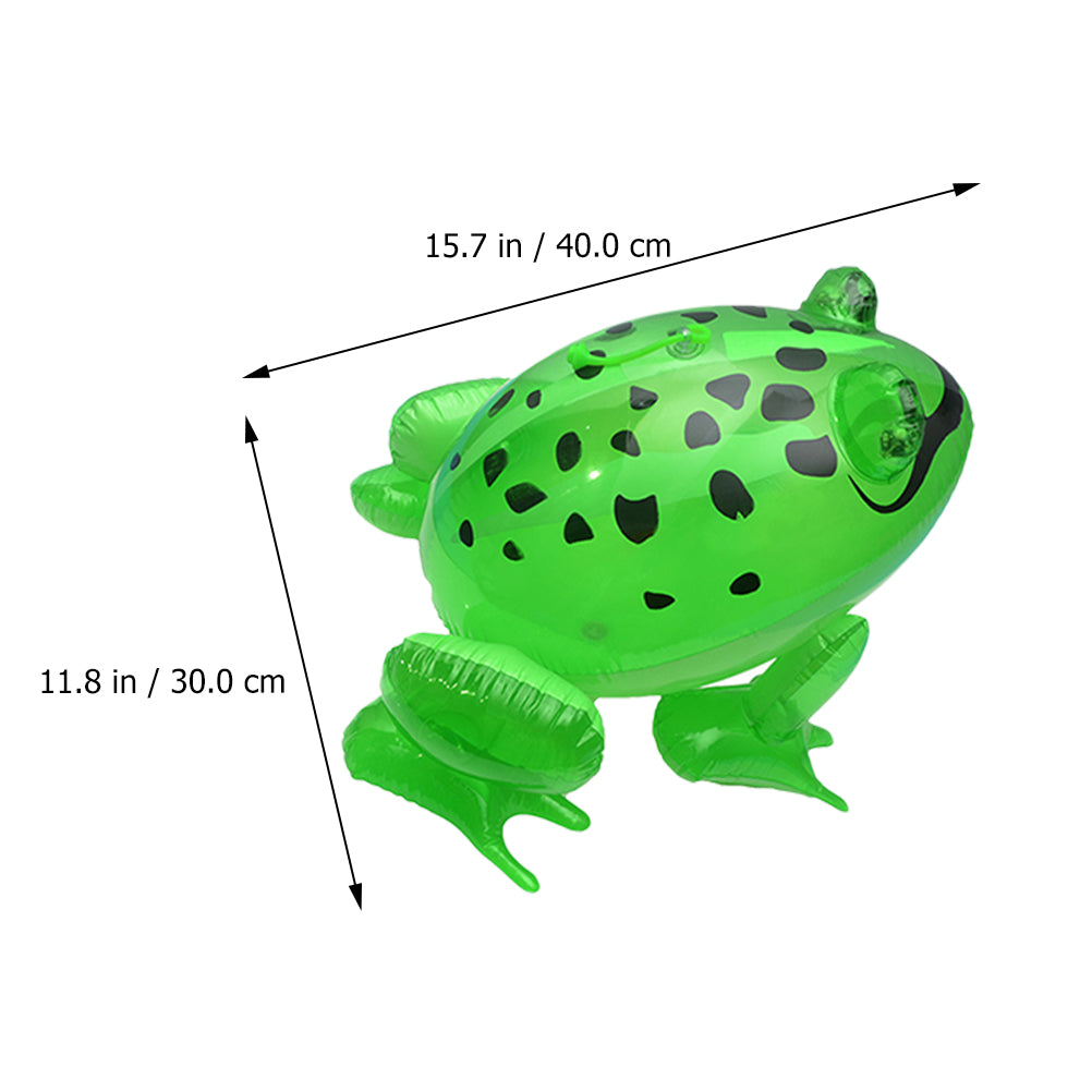 Luminous Inflatable Frog Toys Party Decor Funny Blow Up Toy O7243