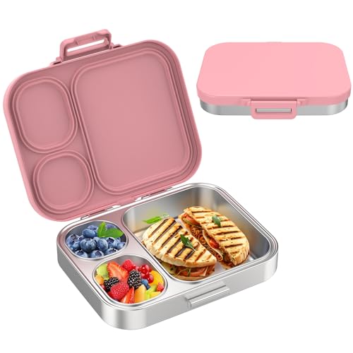 Stainless Steel 3-Compartment Leakproof Lunch Box P800