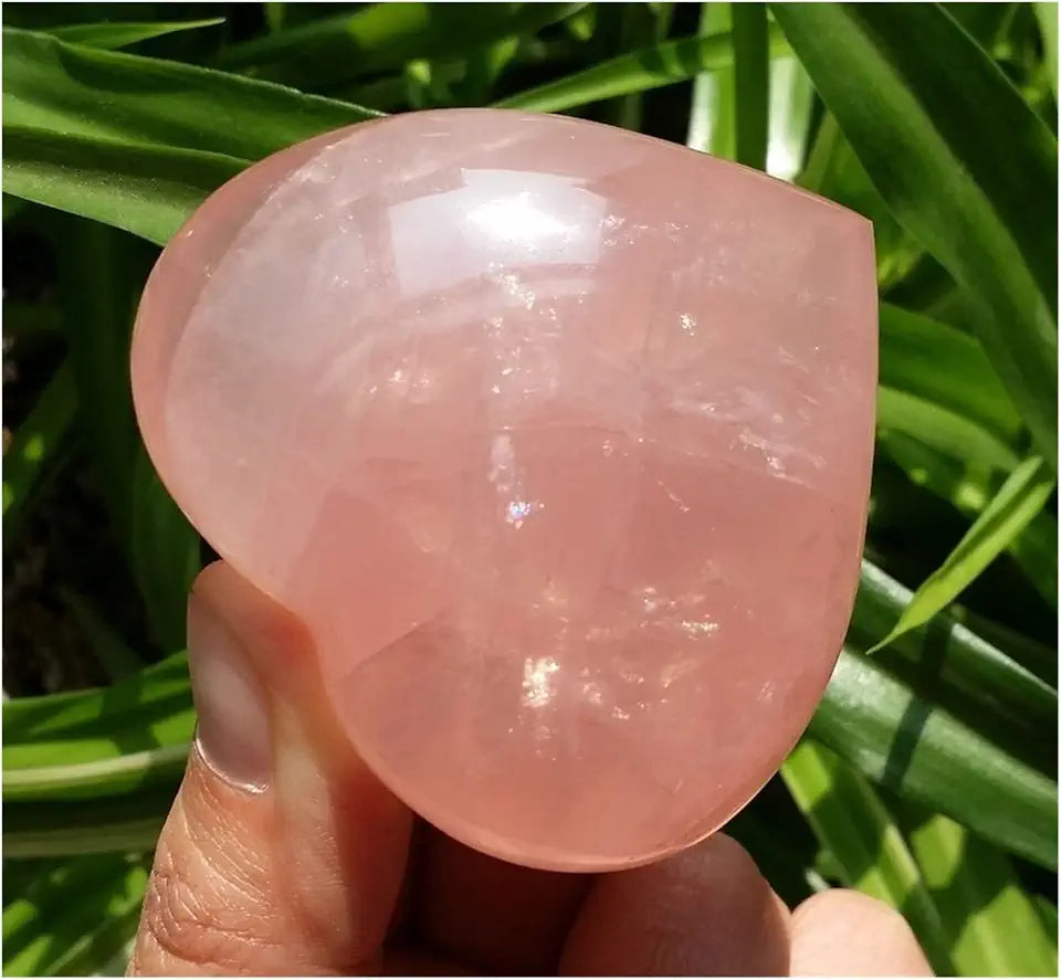 Rose Quartz Crystal Heart L761