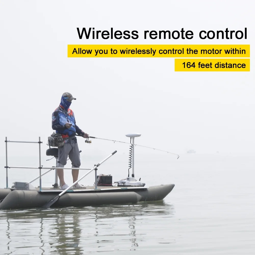 12V 55LBS 54inch Bow Mount Trolling Motor with Wireless Remote Control N728