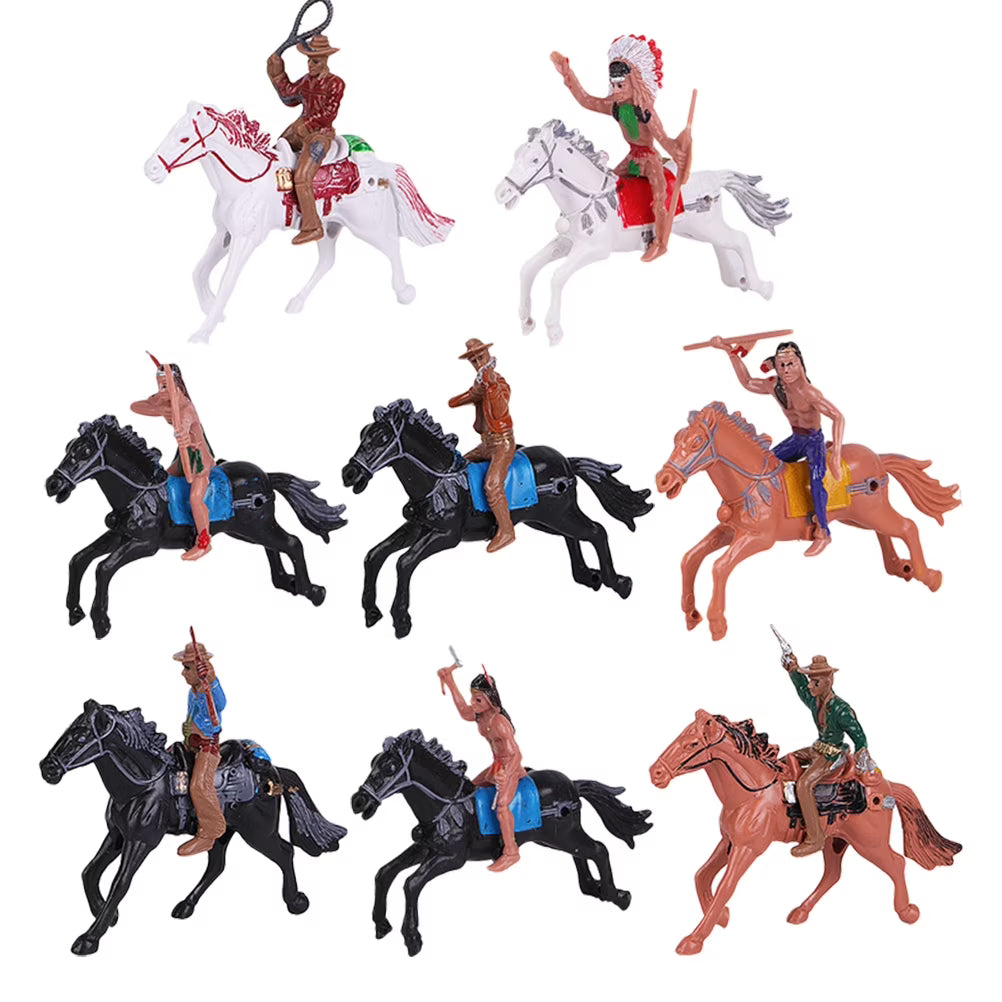 Indian Toys Soldier Figure Playset Miniature Figurines Educational Science Figurine Historical Wild L28409