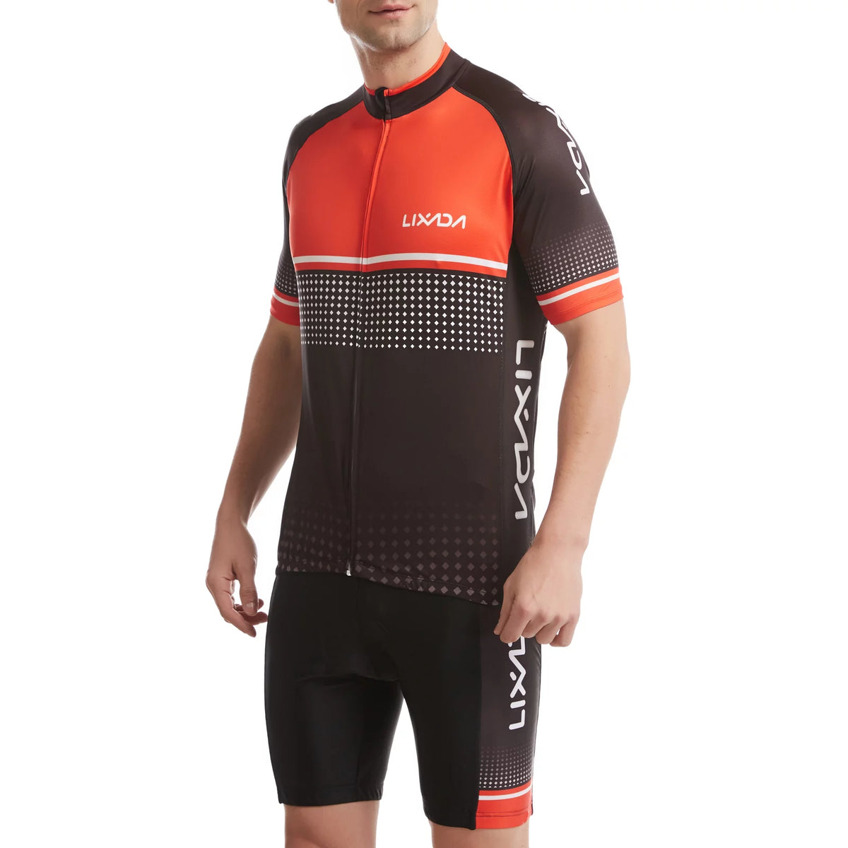 Breathable Quick-Dry Short Sleeve Cycling Jersey and Padded Shorts Set D935