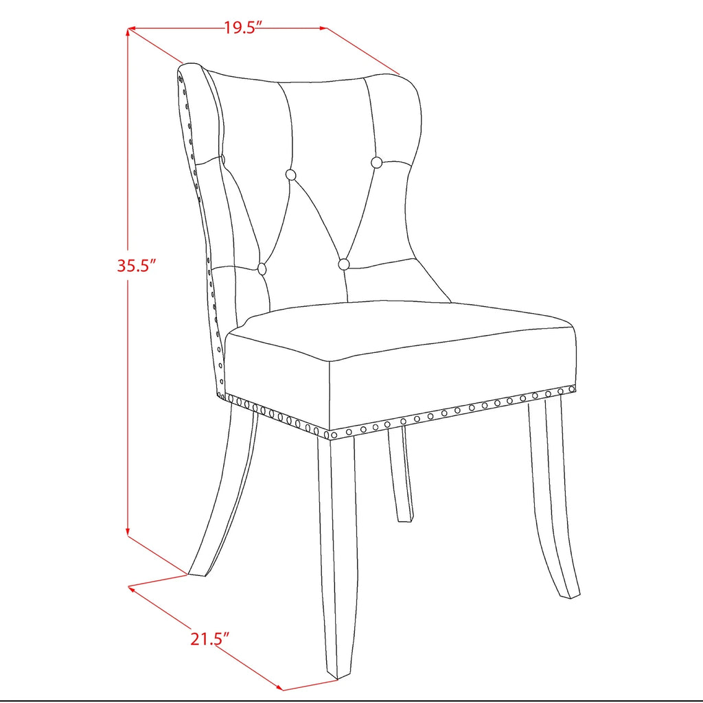 Wooden Dining Table Set of 4 Chairs C334