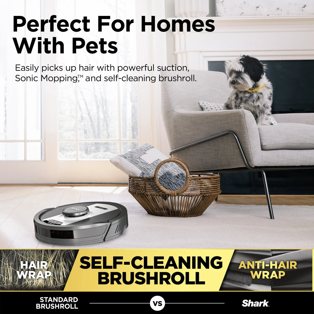 2-in-1 Robot Vacuum & Mop A177546