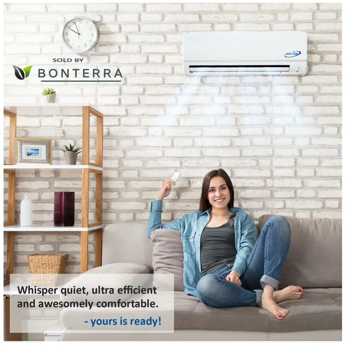 24000 BTU Ductless Mini Split AC/Heating System 2 Ton Inverter Heat Pump D6354