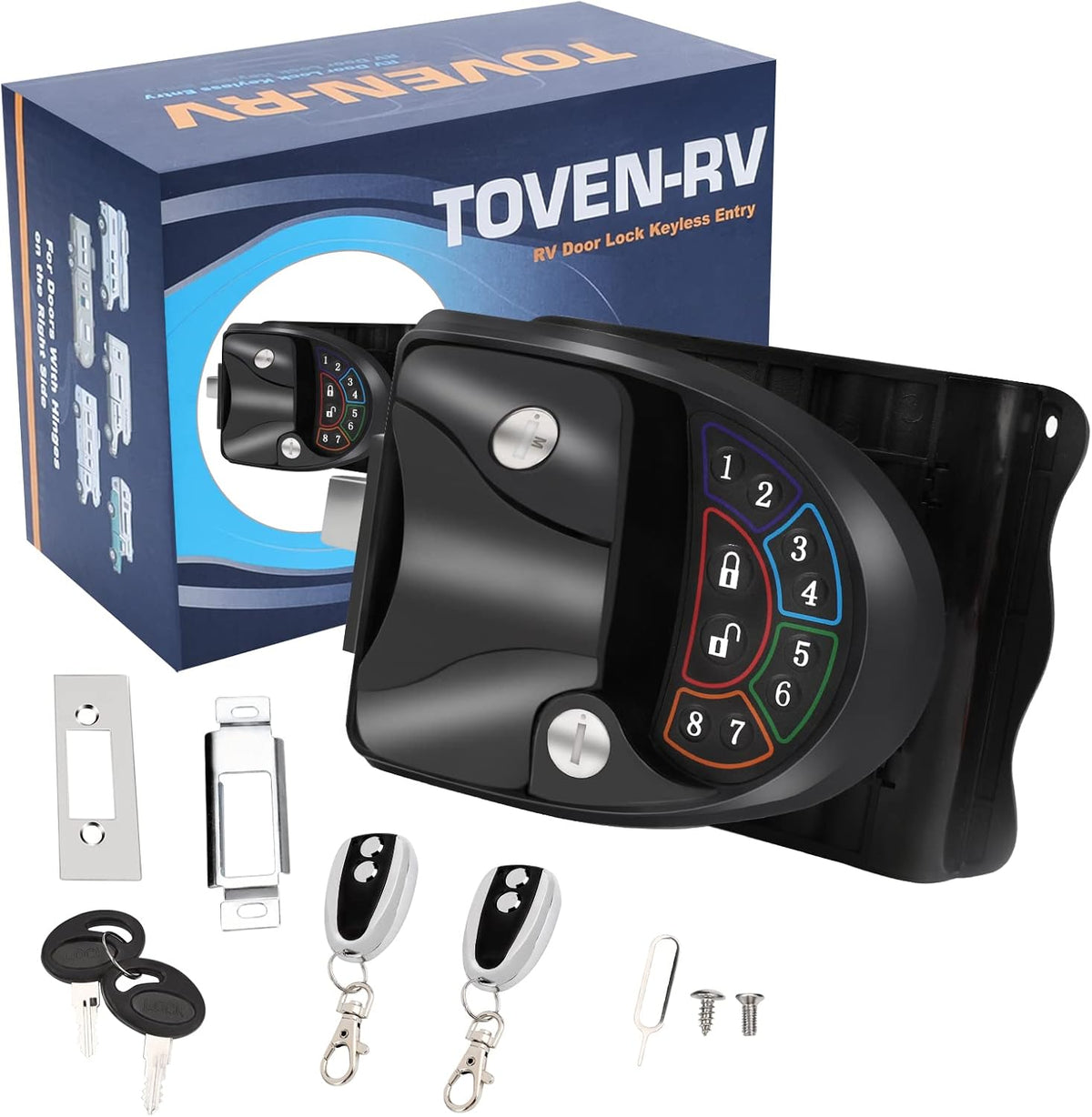 RV Keyless Entry Door Lock with Deadbolt and Silent Mode G4508