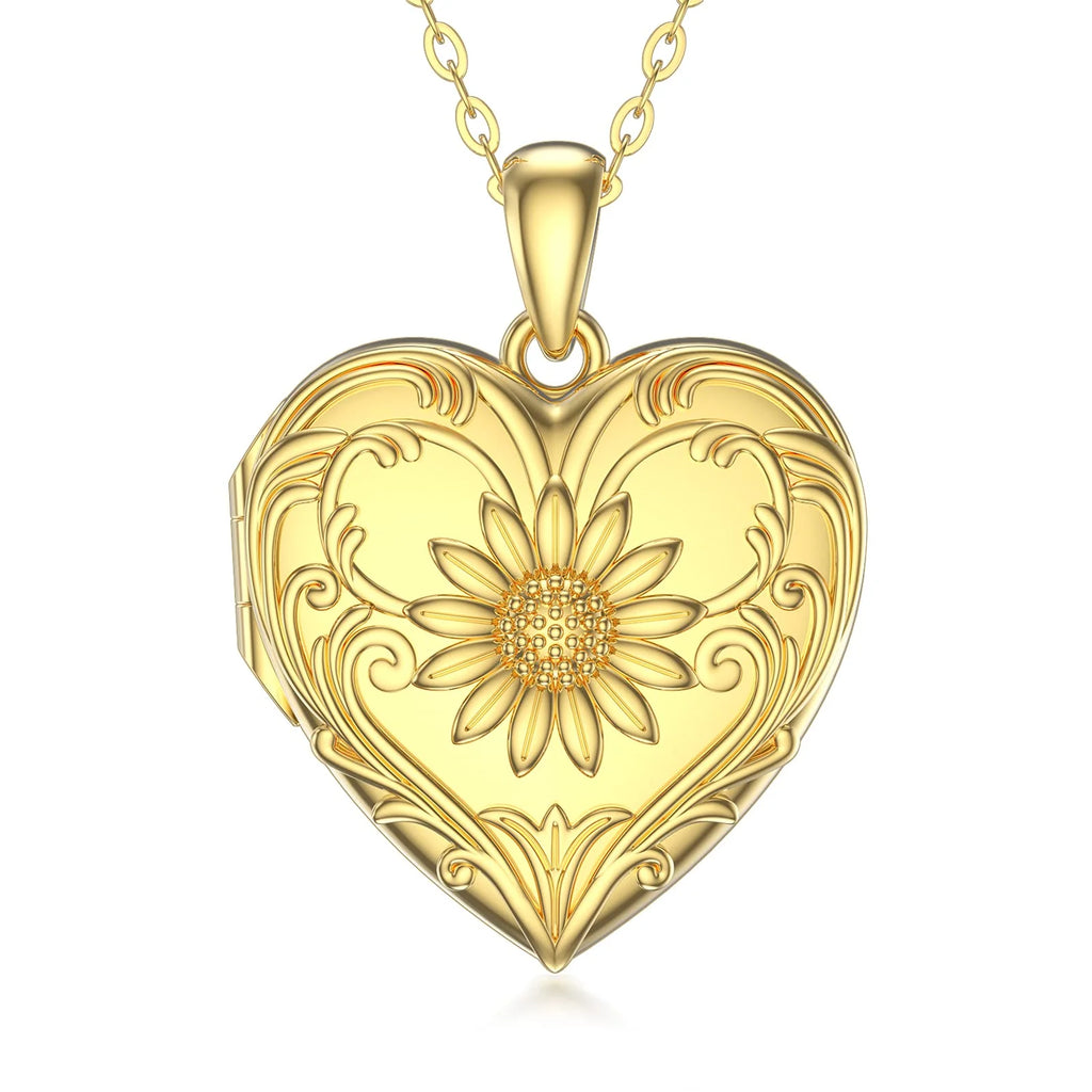 Sterling Silver Heart Locket Necklace X81142