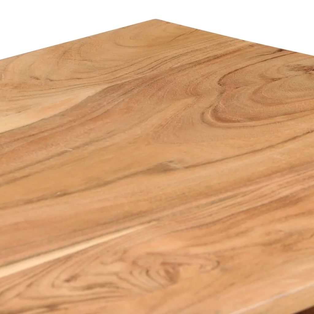 Acacia Wood Writing Table with 2 Drawers and 1 Shelf S470071