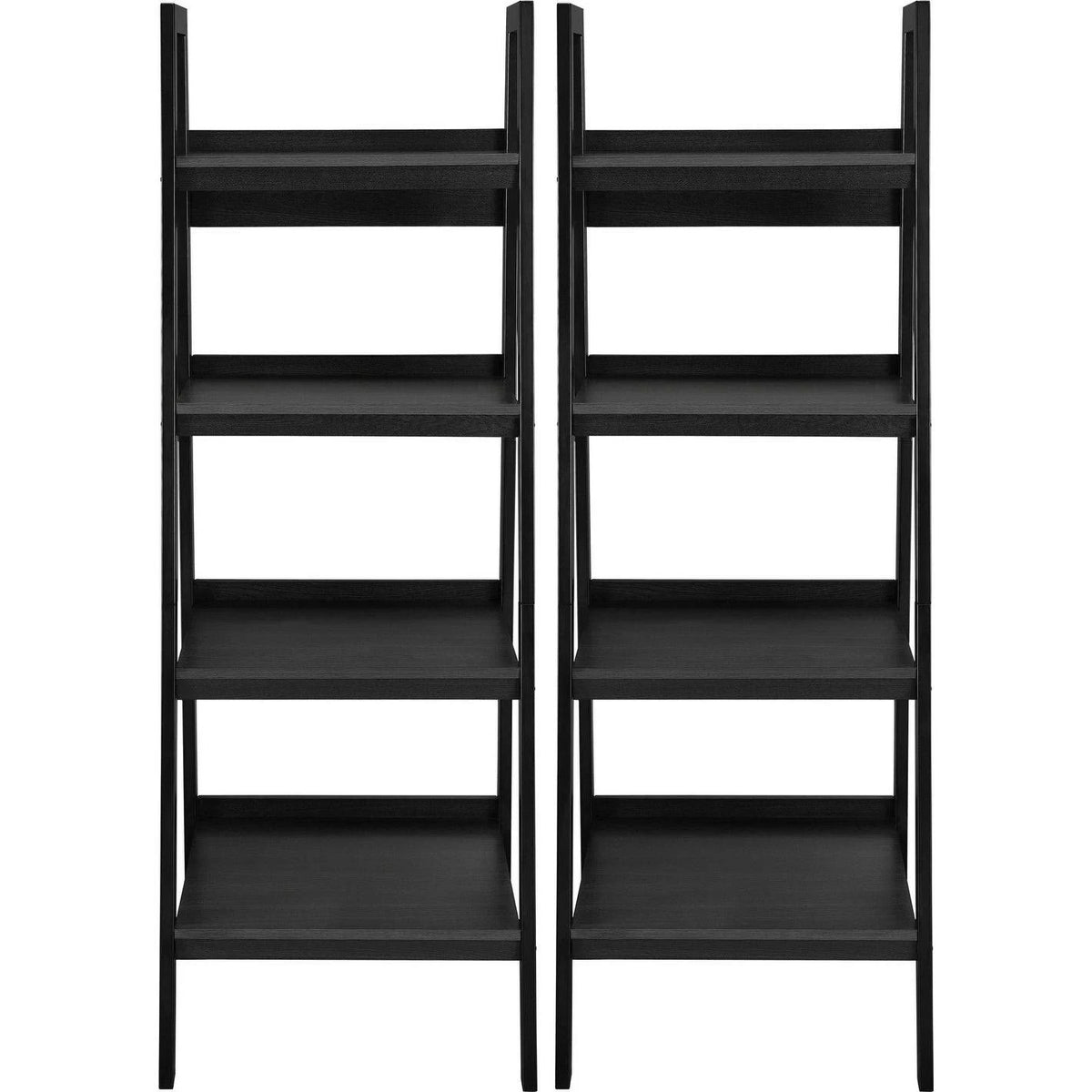 4-Shelf Ladder Bookcase Set of 2 Q628