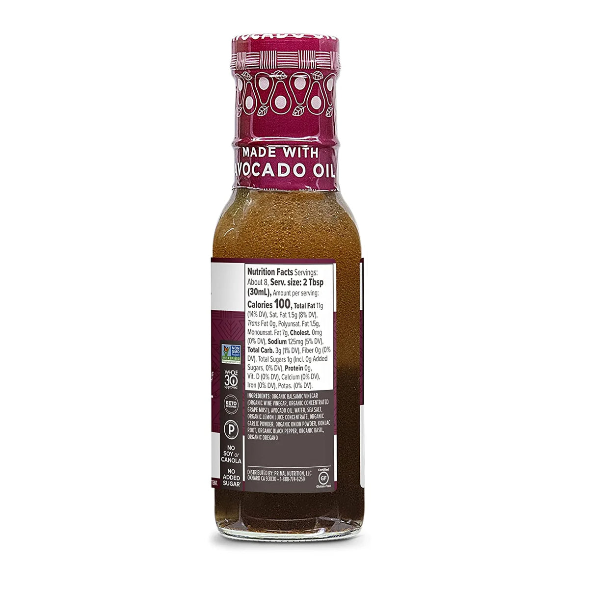 Balsamic Dressing & Marinade with Avocado Oil, 8 fl oz Pack of 4 T916608