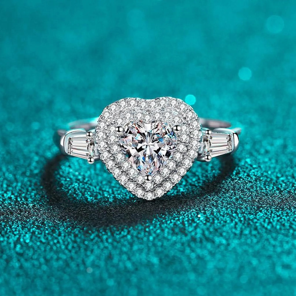 1 ct Moissanite Diamond Engagement Ring I409156