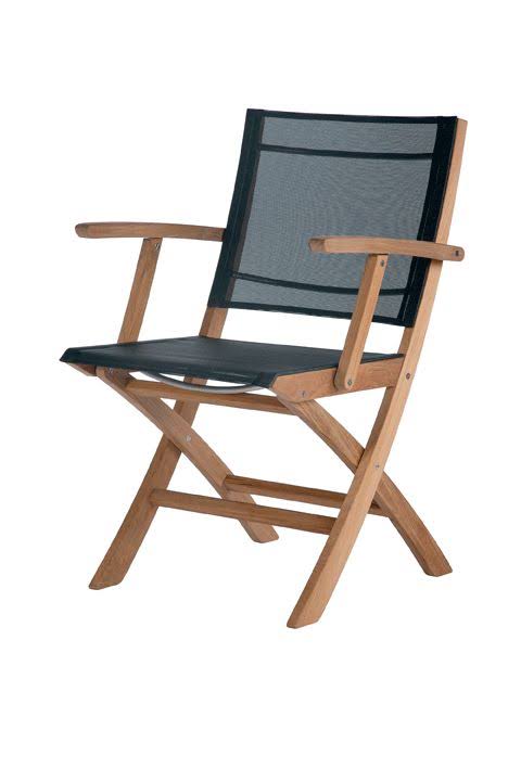 Teak Folding Sling Armchair Q102961