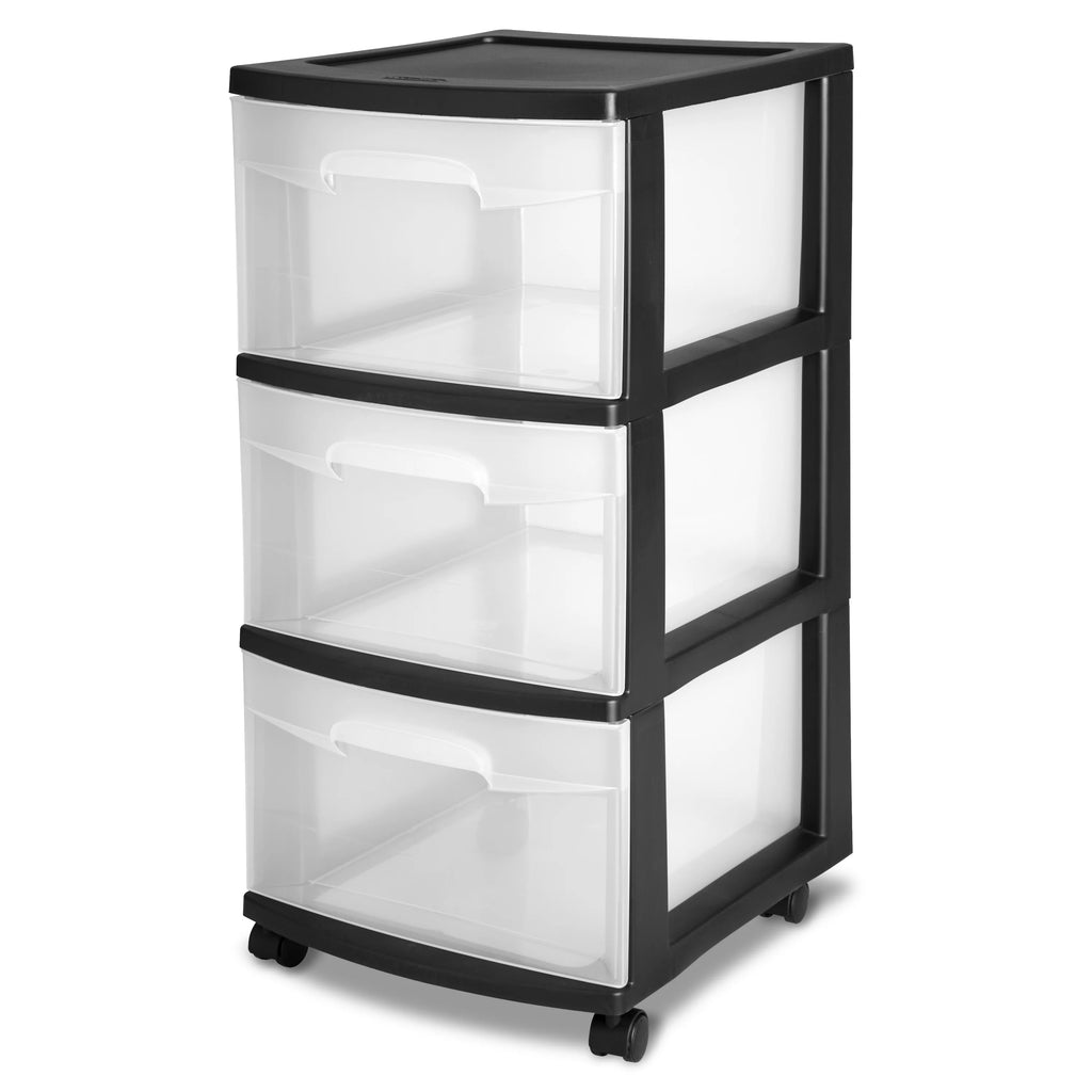 3 Drawer Plastic Cart T434