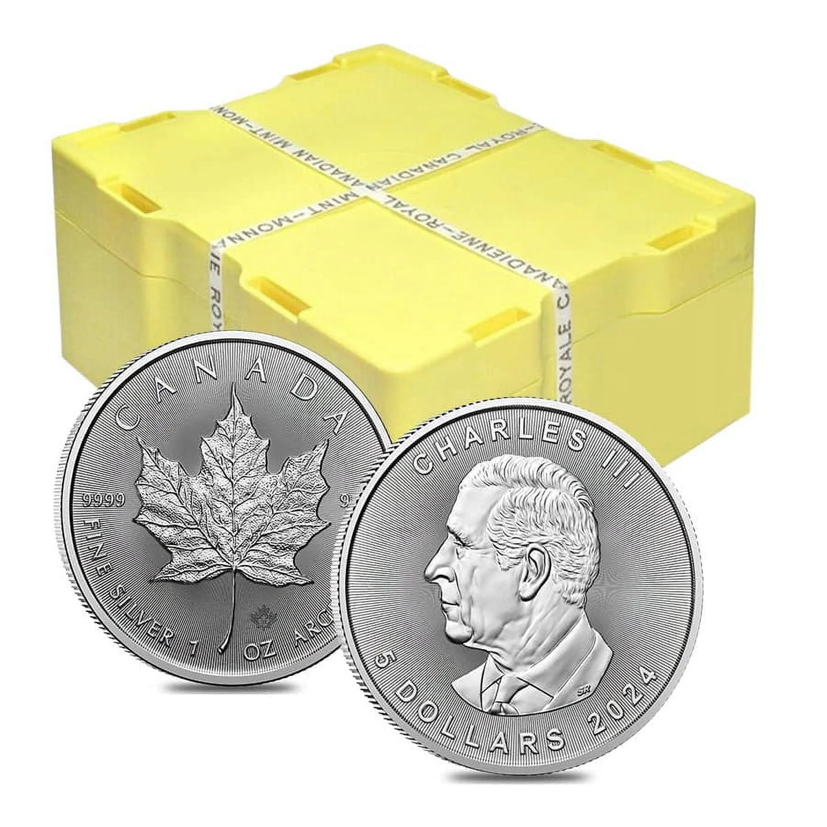 10 1 oz Canadian Silver Maple Leaf Coin J96254