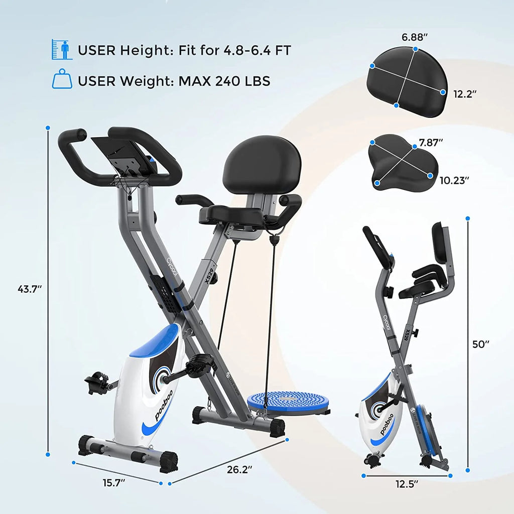 Foldable Magnetic Exercise Bike U30591