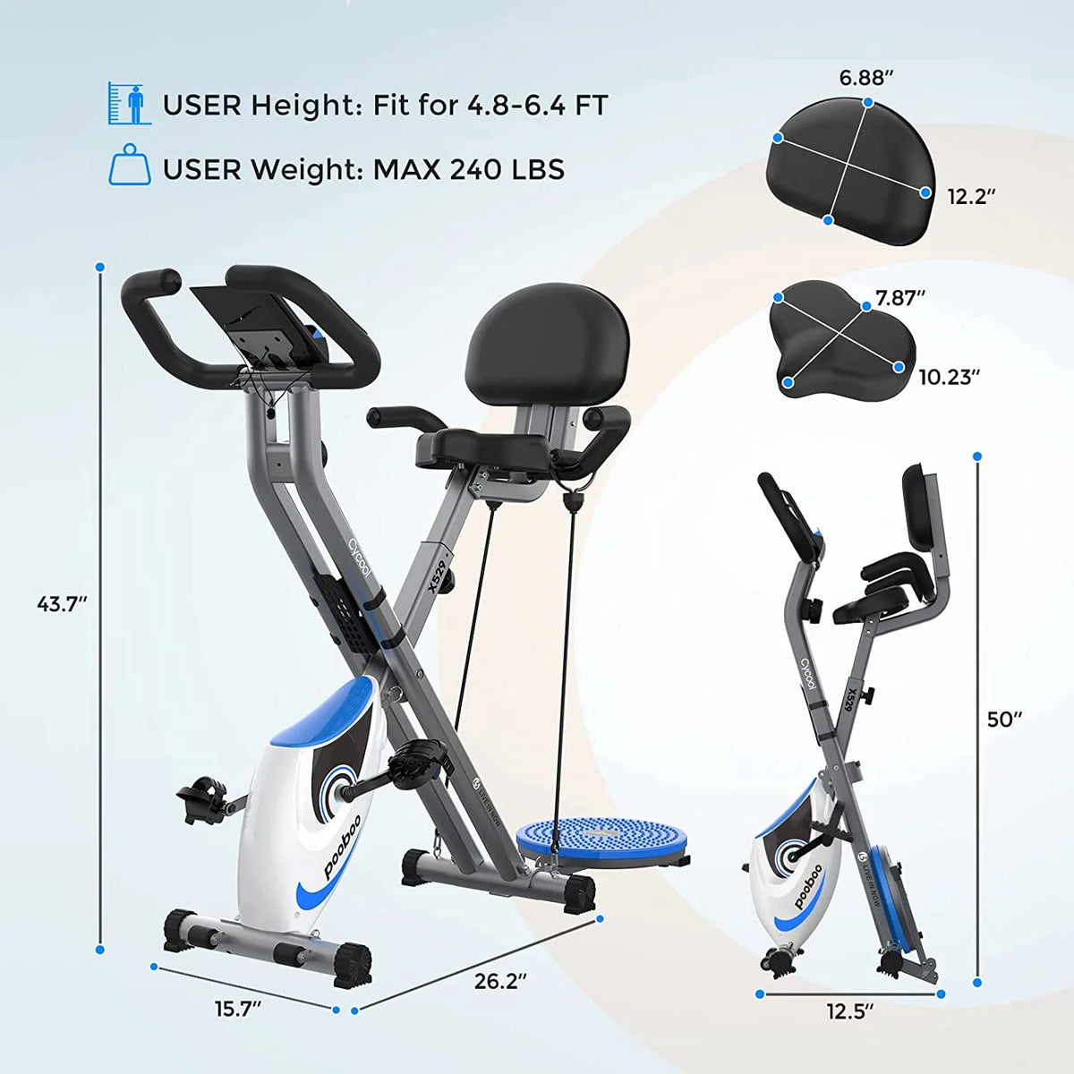 Foldable Magnetic Exercise Bike U30591
