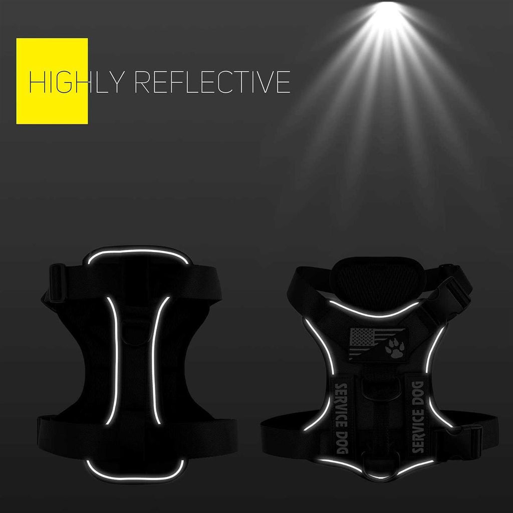 Reflective Dog Vest Harness with 5 PCS Patches R9813