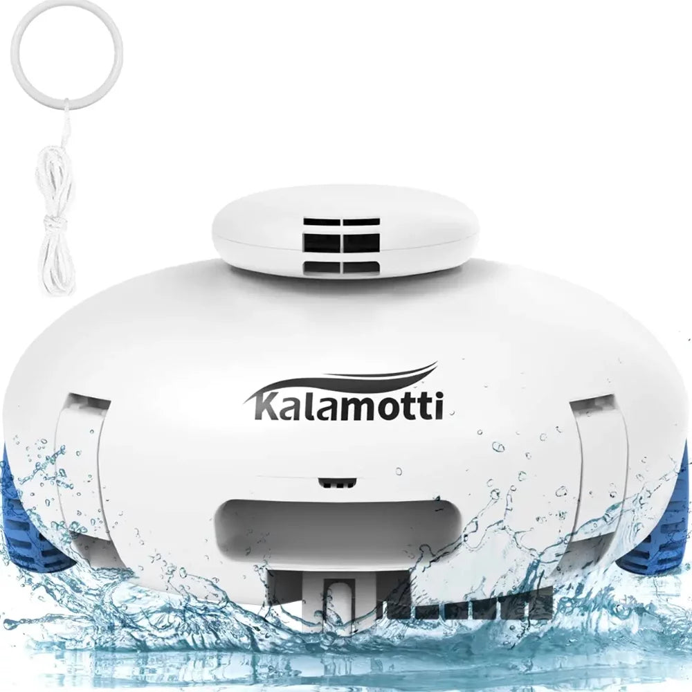 Cordless Robotic Pool Vacuum Cleaner 7500mAh Rechargeable IPX8 Waterproof O311