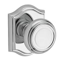 Passage Traditional Knob and Arch Rose Bright Chrome J946156