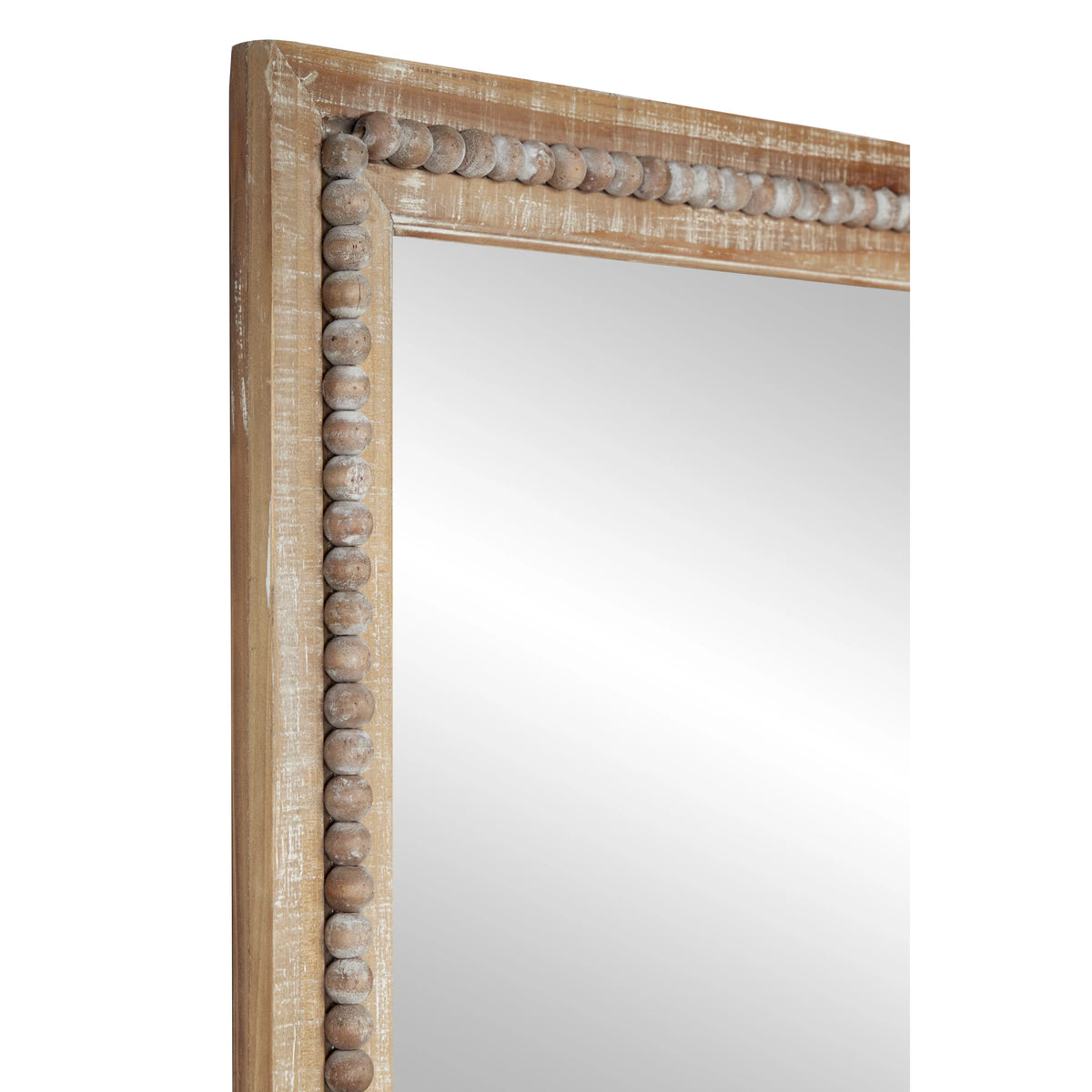 Brown Bohemian Wood Rectangular Wall Mirror G594