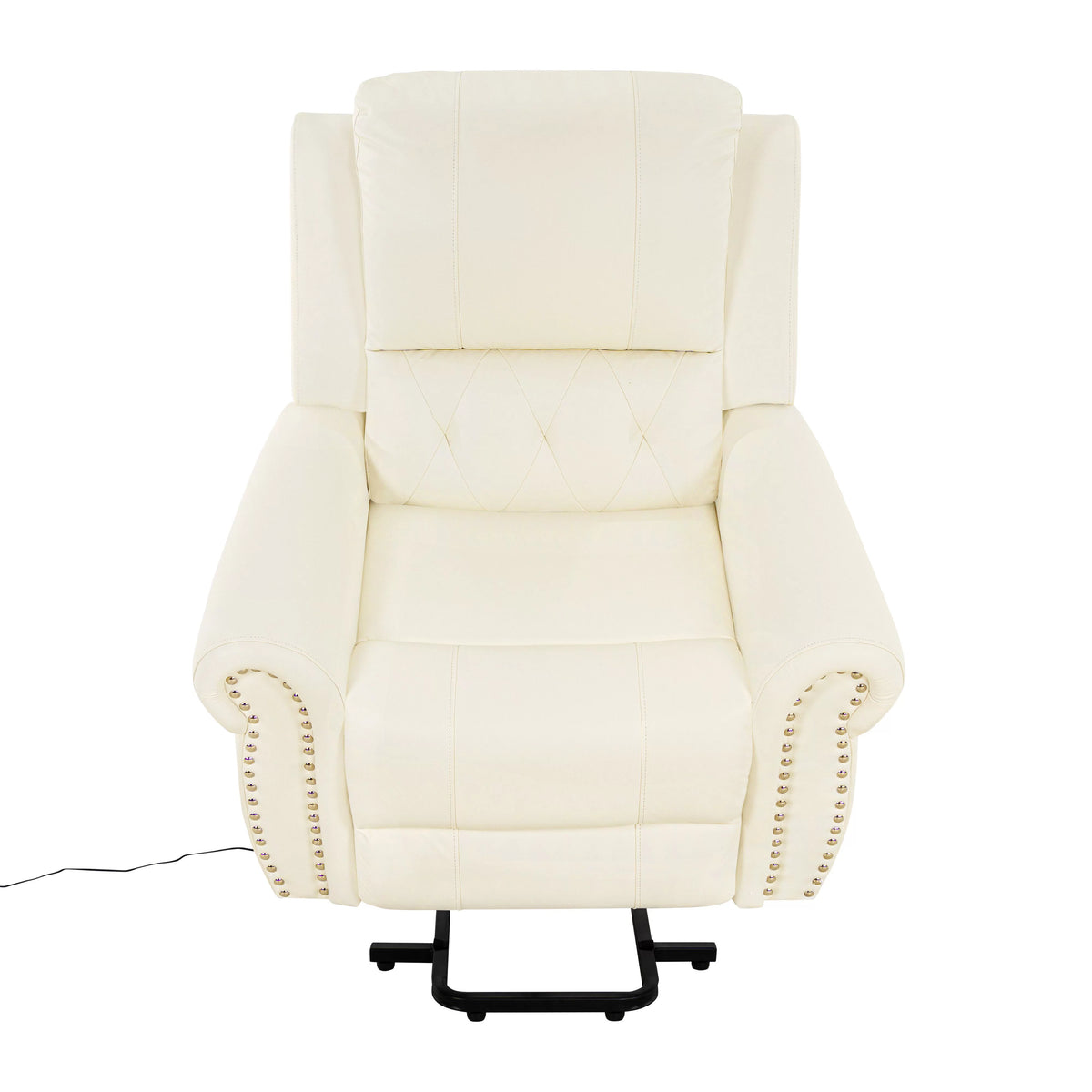 Oversized Leather Power Lift Recliner Chair with Footrest A302