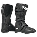 Black/White Motocross Offroad Riding Boots T563