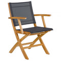 Teak Folding Sling Armchair Q102961