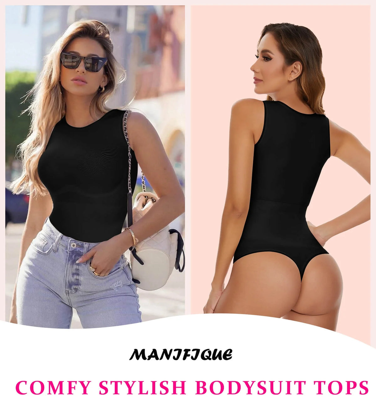 3 Packs Sleeveless Seamless Shapewear Bodysuits Z183807