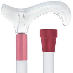 Clear Lucite Handle Walking Cane T37848