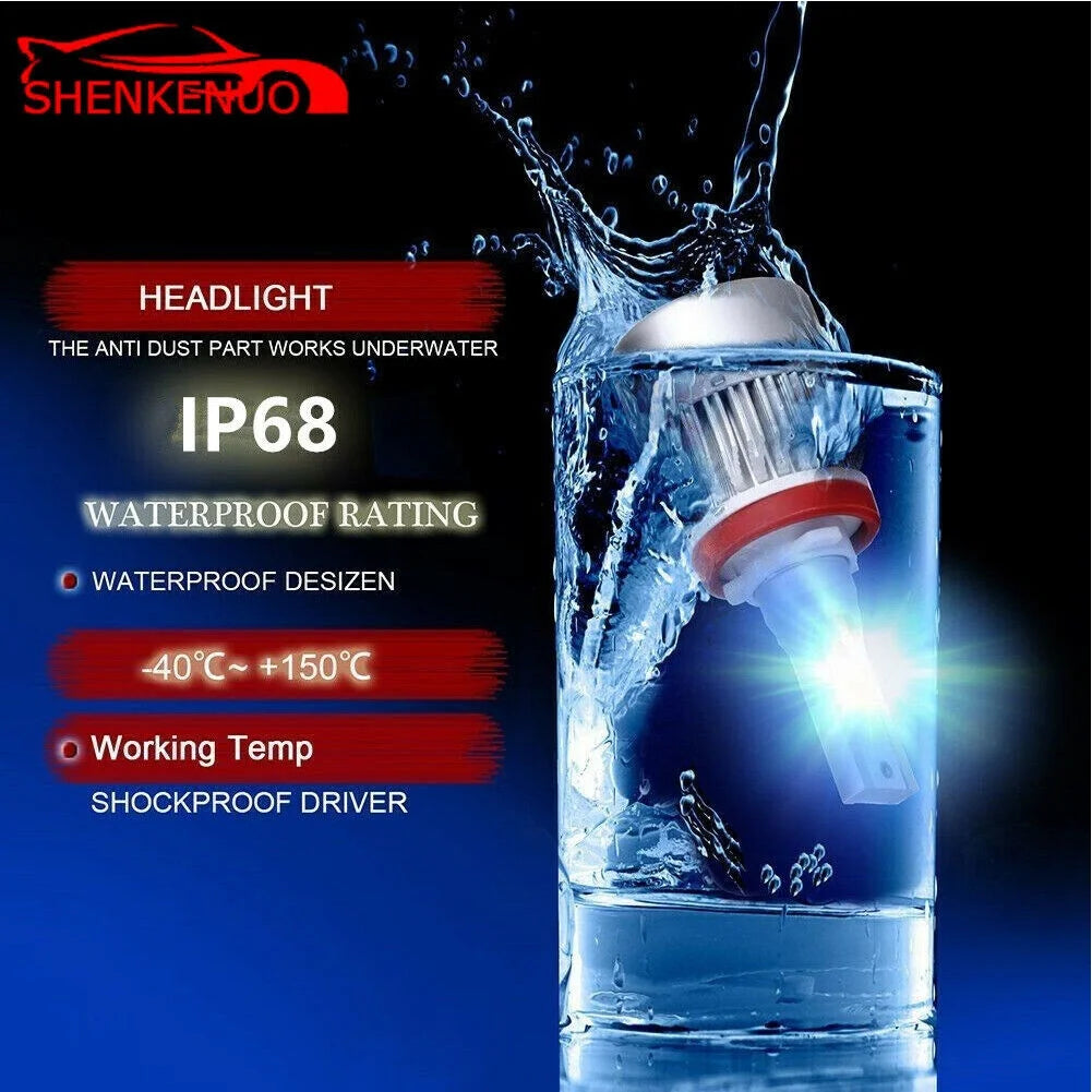 H7 H11 LED Headlight Bulbs Combo Kit 6000K P92570