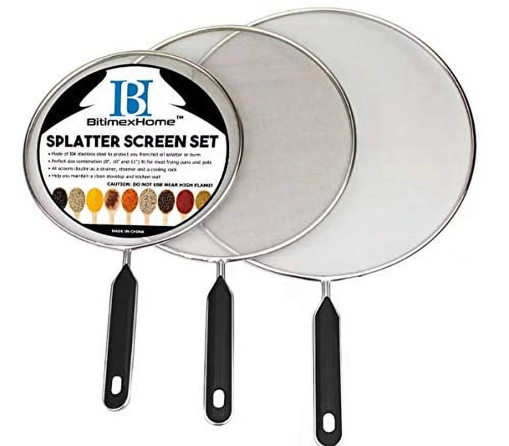Stainless Steel Splatter Screen Set of 3 K1080