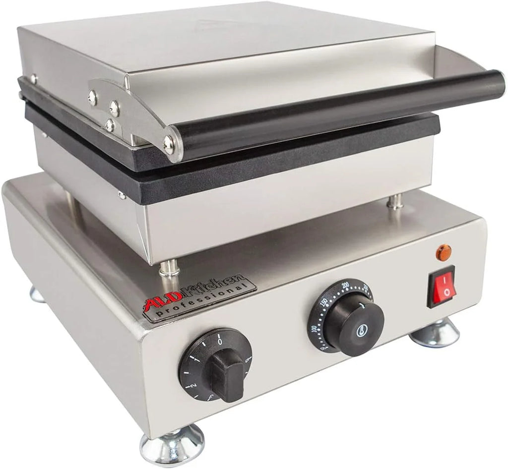 Belgian Waffle Maker, Stainless Steel Nonstick, 110V (4 X Squares) C861