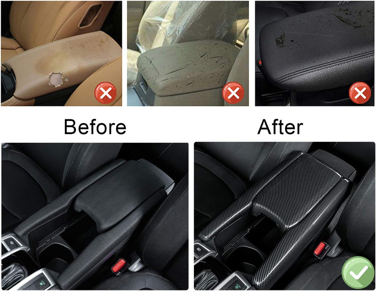 Carbon Fiber Center Console Armrest Cover C65272