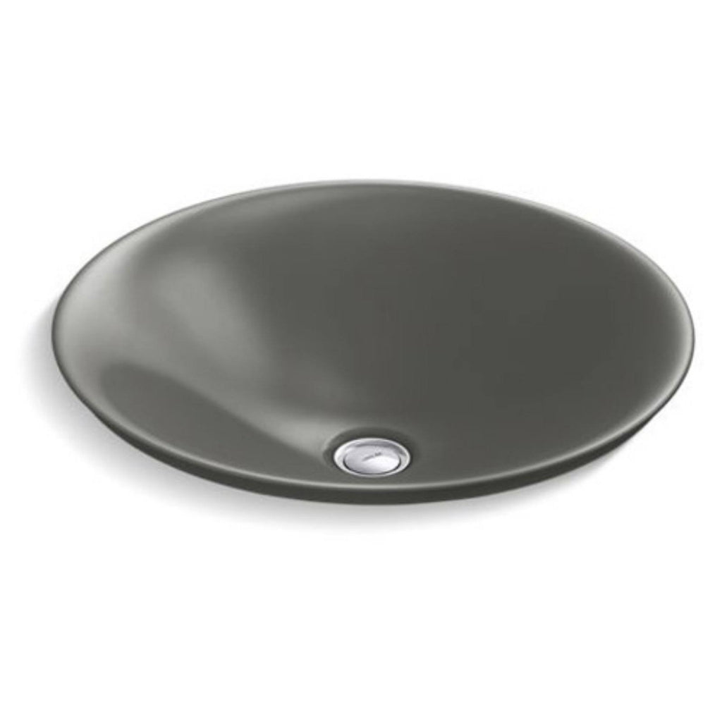 Round Wading Pool Bathroom Sink Thunder Grey H433