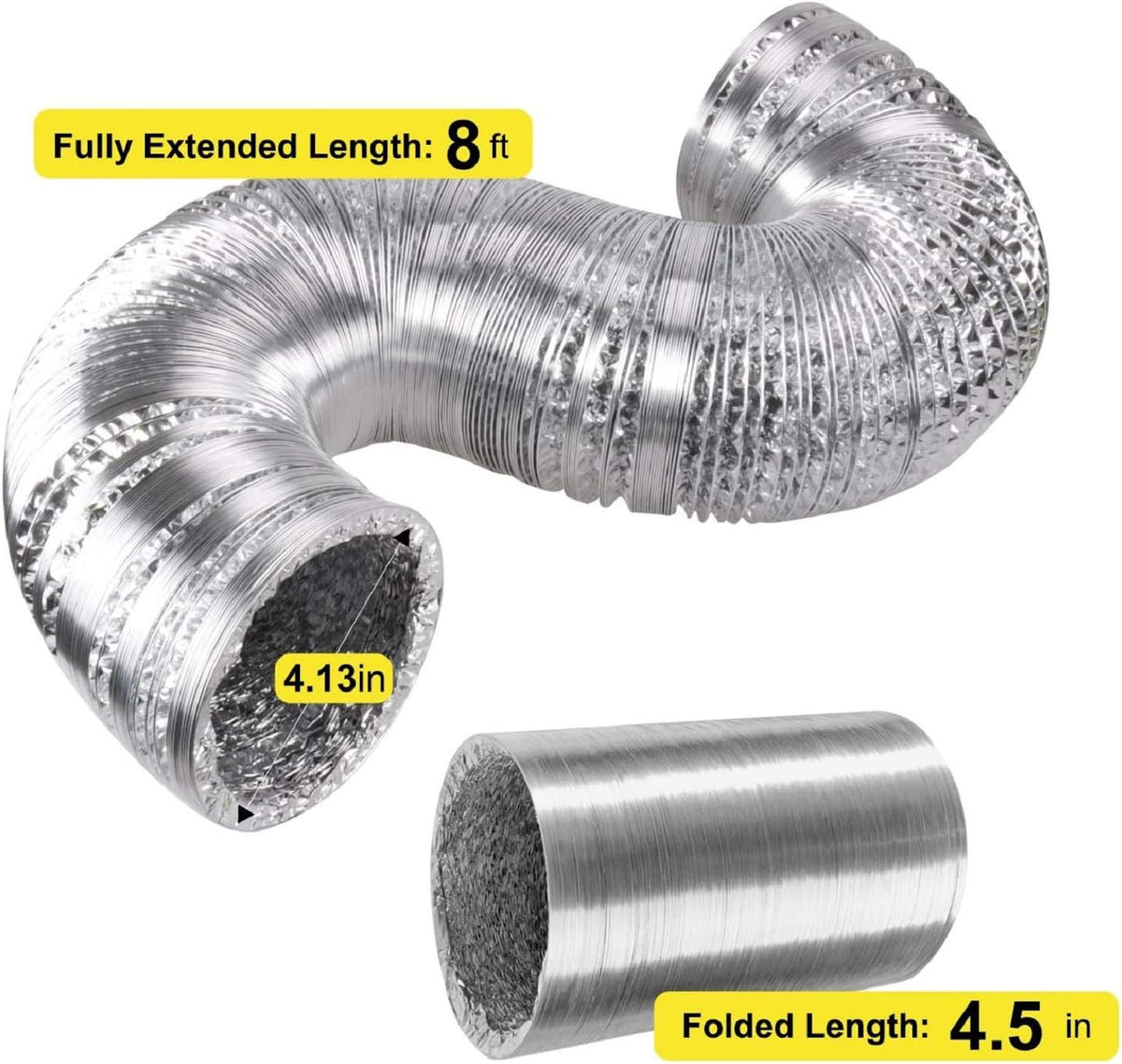 4 Inch 118 CFM Inline Fan with Variable Speed Controller Carbon Filter 8 Feet Ducting Combo G948324