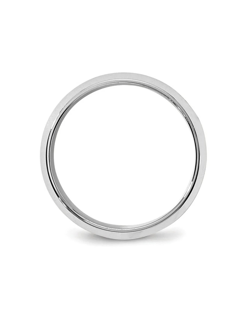 10K White Gold Comfort Fit Wedding Band Ring J433