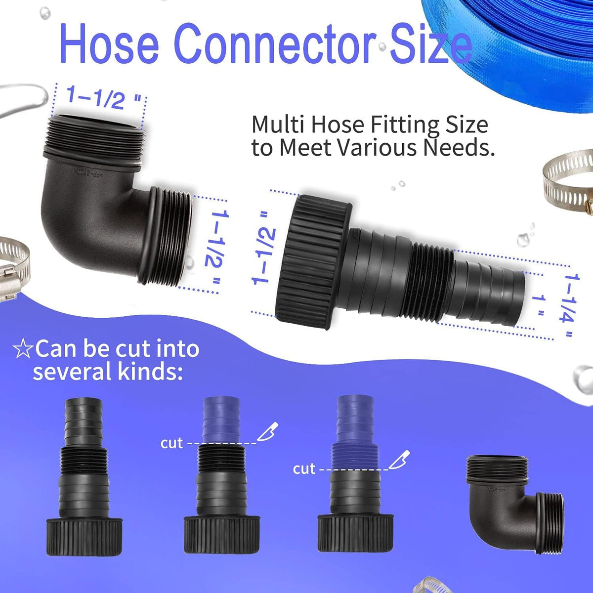 1HP 750W 4623GPH Submersible Sump Pump Electric 3 in 1 Clean/Dirty Water Utility Water Pumps w/Float Switch and Long 16.4ft Cable Pack of 2 N829881