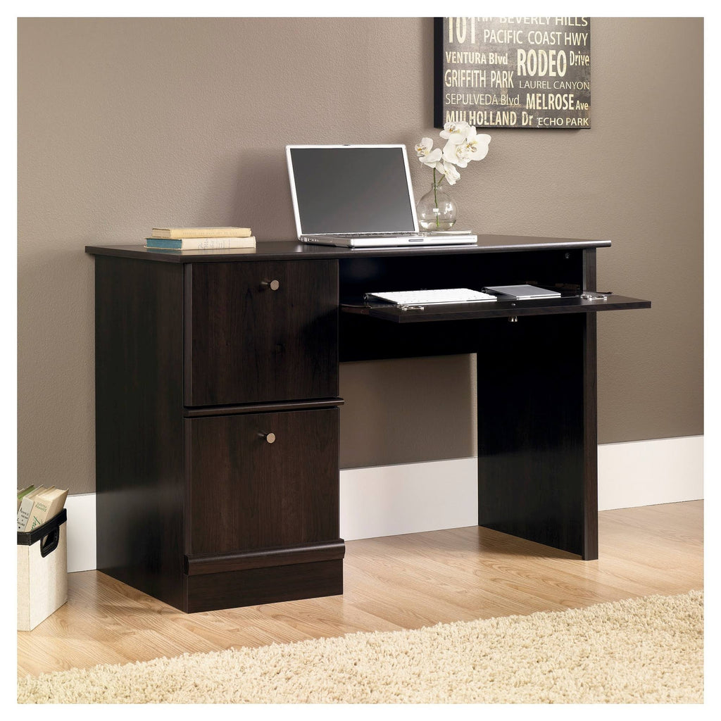 Computer Desk with Keyboard Tray in Cinnamon Cherry V2716