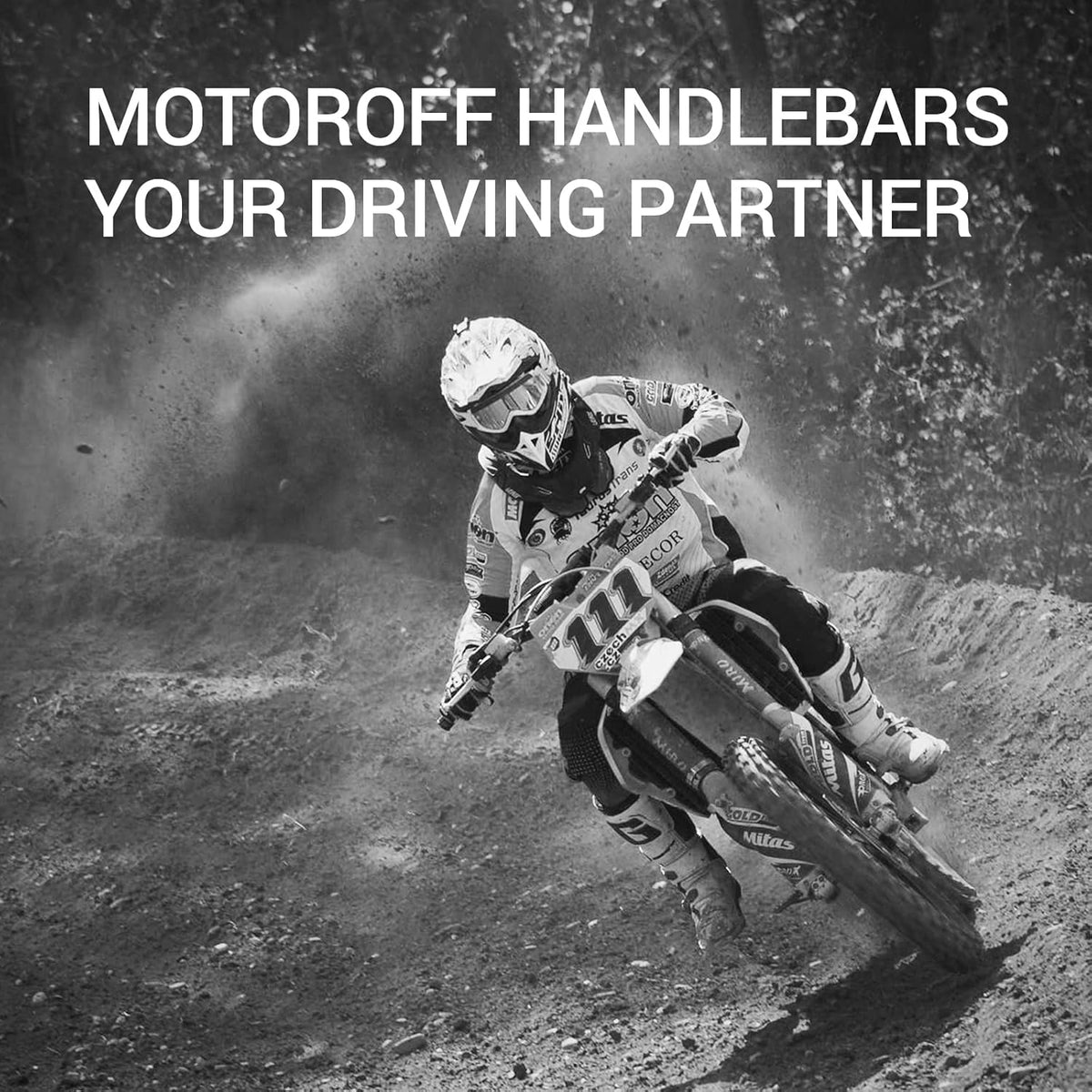 1 1/8" 28mm Handlebars 4 Pcs with Bar Pad, Universal Grips, Handlebar Brackets (Black) Pack of 2 L558913