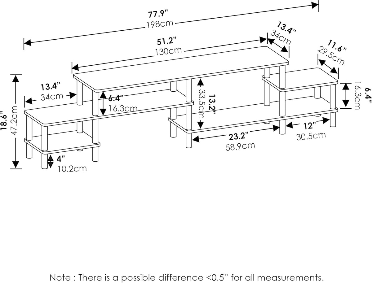 French Oak Entertainment Center for TV up to 58 Inch V984
