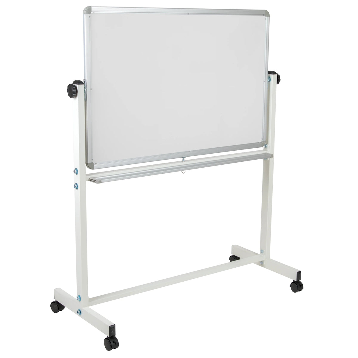 Double-Sided Mobile White Board with Pen Tray N1872
