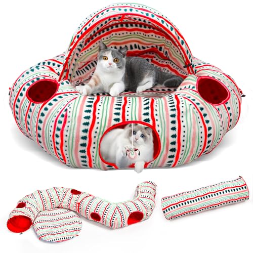 Plush Cat Tunnel Bed Q764729