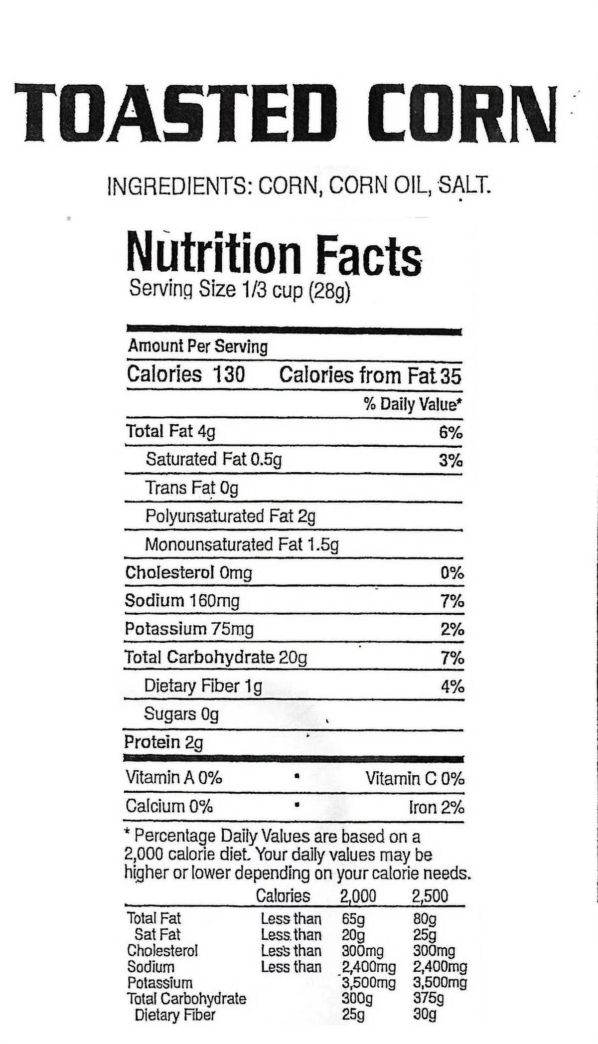 Original Crunchy Corn Kernels 3 Pounds K5479