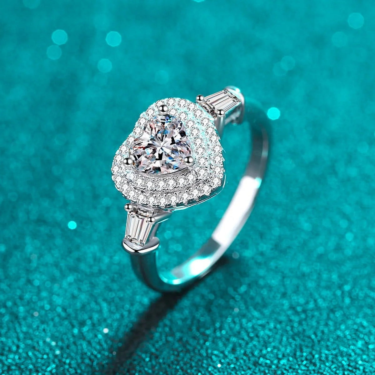 1 ct Moissanite Diamond Engagement Ring I409156