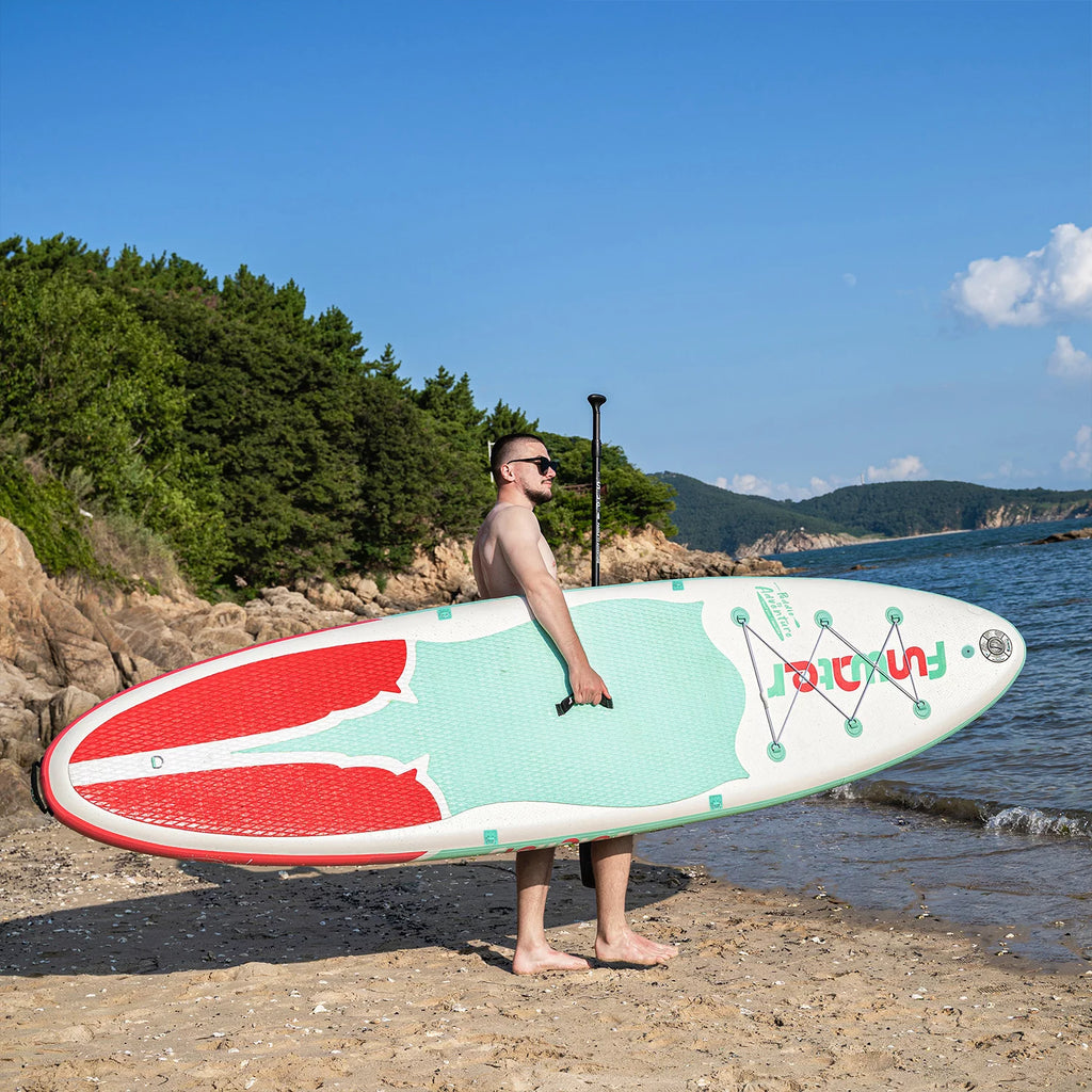 Light Blue Pink Inflatable Stand Up Paddle Board 11'x33''x6'' P602