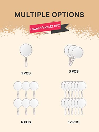 Double-Sided Handheld 1X/3X Magnifying Hand Mirror F7991