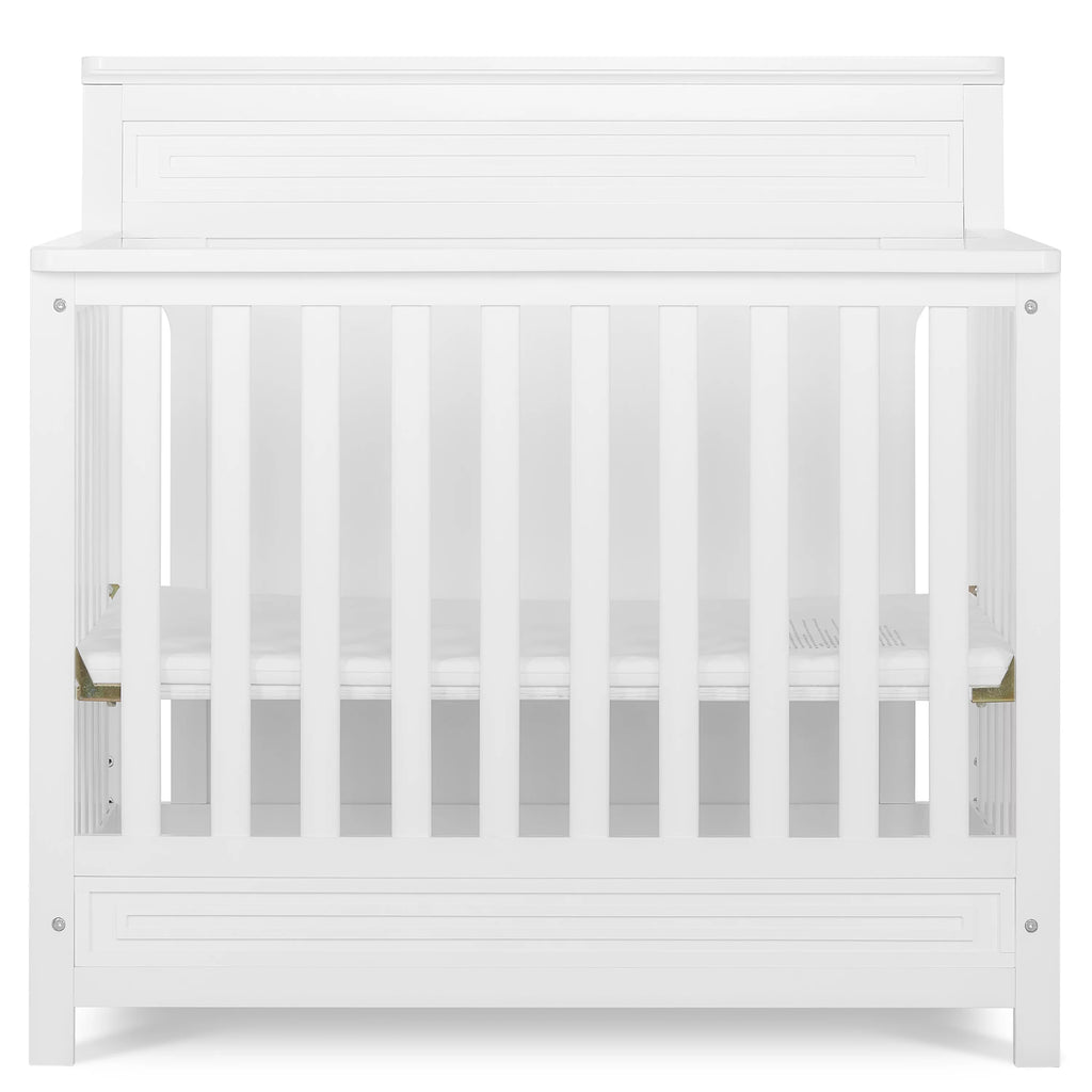 White 4-in-1 Convertible Mini Crib P3028