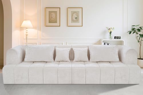 Grey Modular Sectional Couch with Pillows W79668